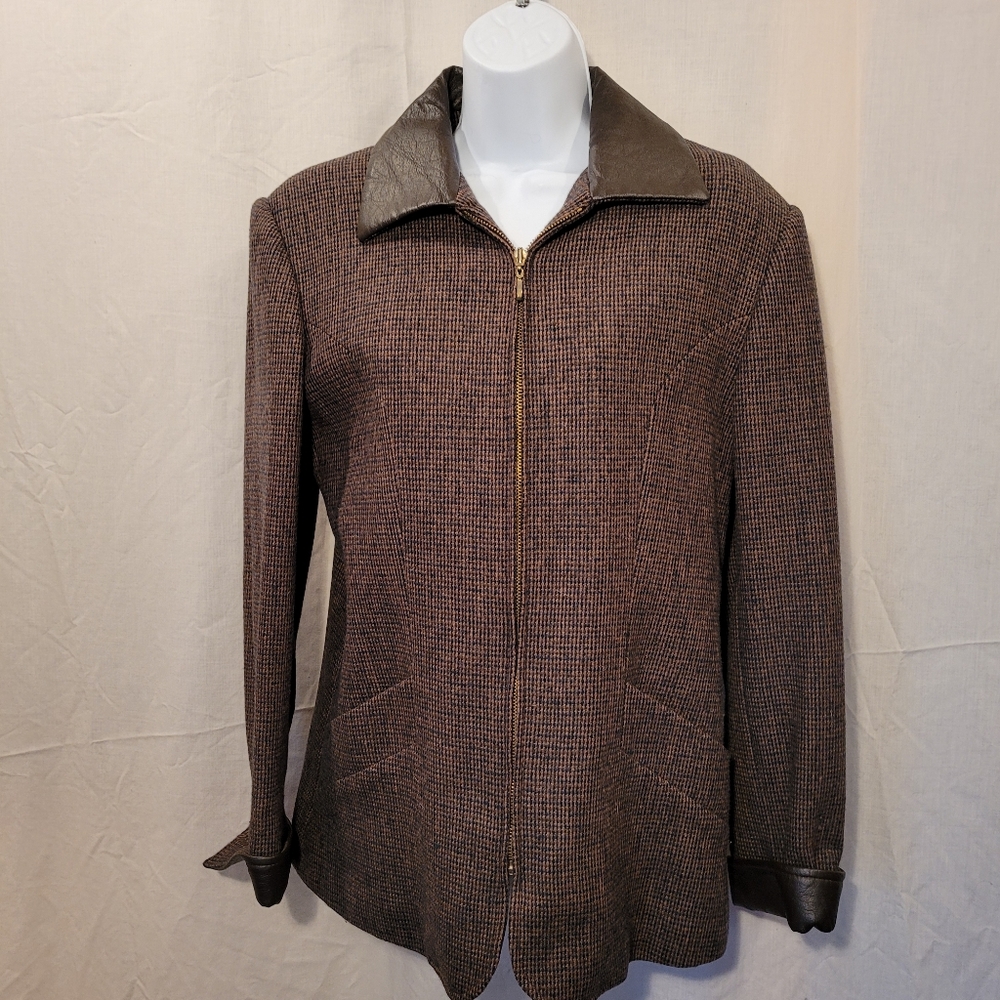 Braebrook Brown Hounds Tooth Wool Jacket